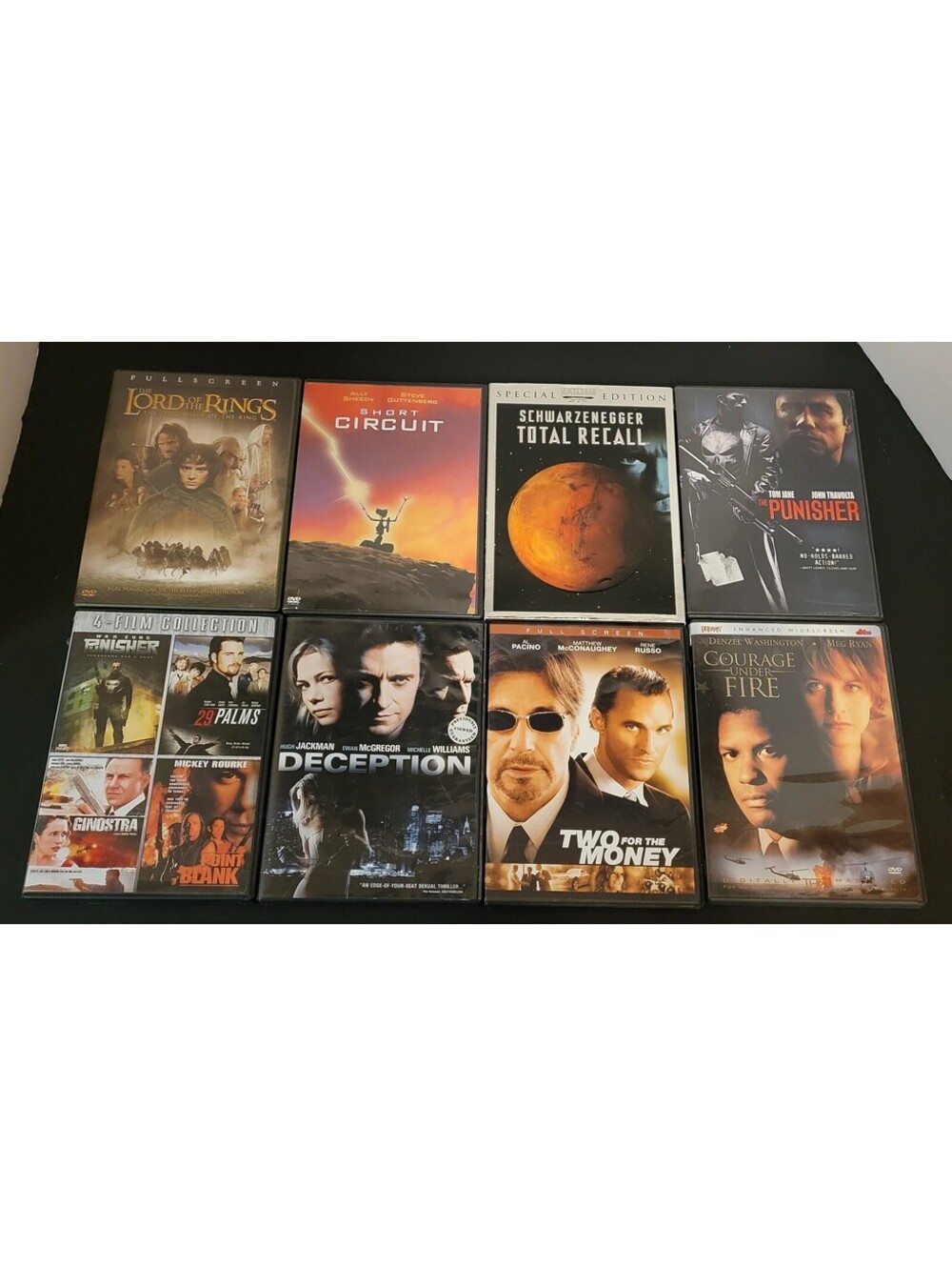 DVD Assorted Movie Titles Action, Drama, One 4 Film Collection - Lot of 8 DVDs